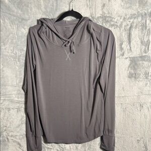 MeUndies hoodie women’s size medium Charcoal Hooded Top super soft